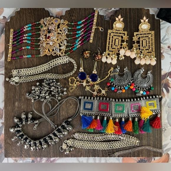 Pakistani Indian Wedding Jewelry 4 Pounds B1 - Picture 4 of 6